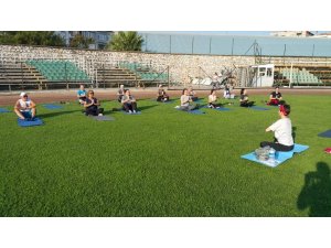 Akhisarlı güne sporla uyandı