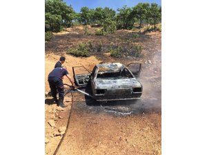 Bingöl’de park halindeki otomobil küle döndü
