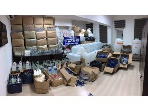 Manavgat’ta kaçak içki operasyonu