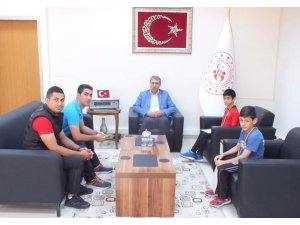 Dereceli sporcular Tunç’u ziyaret etti