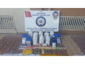 Adıyaman’da kaçak nargile tütünü operasyonu