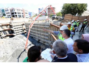 Başkan Büyükakın, metro çalışmalarını yakından takip ediyor