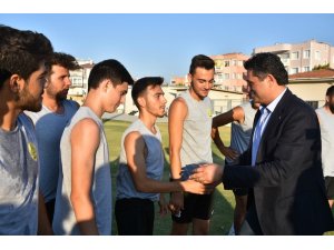 Aliağaspor FK antrenmanına sürpriz ziyaret