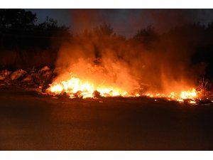 Sinop Küçük Sanayi Sitesinde kimyasal atıklardan yangın çıktı