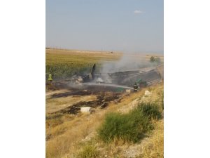 Konya'da trafik kazası: TIR ALEV ALEV YANDI