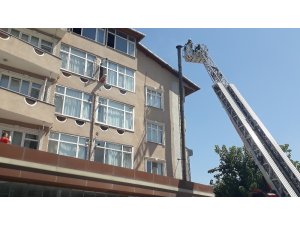 Bacası tutuşan restoran itfaiyeyi harekete geçirdi