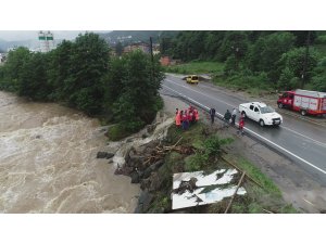 Sel bölgesi havadan görüntülendi
