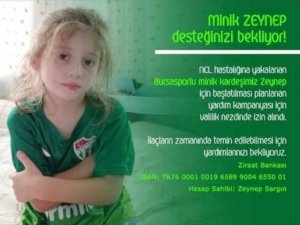 Cumhurbaşkanı Erdoğan’dan Bursalı minik Zeynep’e ilaç müjdesi