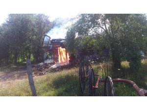 Daday’da samanlık yangını korkuttu