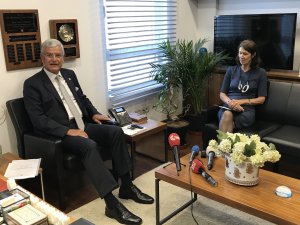 Volkan Bozkır, Hollanda'nın Ankara Büyükelçisi ile görüştü