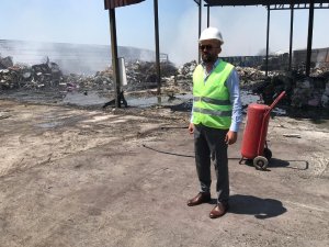 Denizli’deki atıktan türetilmiş yakıt tesisindeki yangında zarar 500 bin TL