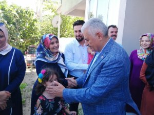 Yıldırım sözünü tuttu, o aileye çaya gitti