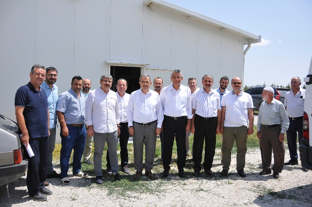 Rektör Şahin, kampüste inşaat alanlarını gezdi