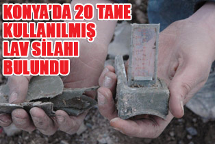 Kullanılmış lav silahları bulundu!