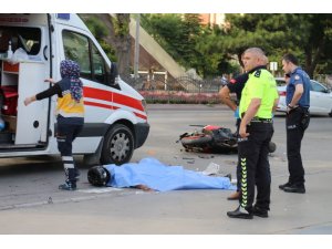 Genç kızın öldüğü motosiklet kazası güvenlik kamerasında