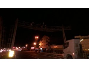 Damperi açık unutulan kamyon, PTS düzeneğini parçaladı