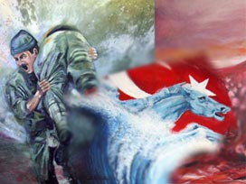 İstiklal Marşı bir tabloyla anlatıldı