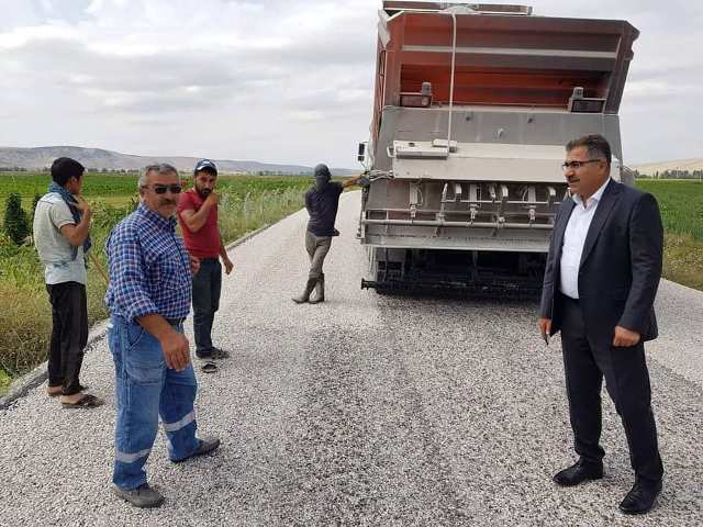 Ilgın'da asfaltlama çalışmaları