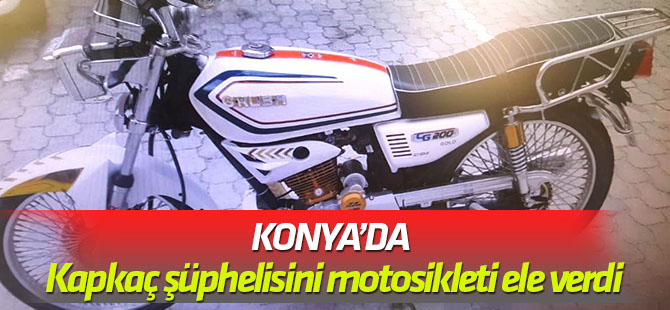 Kapkaç şüphelisini motosikleti ele verdi