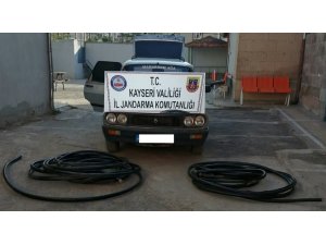 Enerji nakil kablosu çalan bir kişi tutuklandı