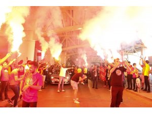 Galatasaray’a Ankara’da coşkulu karşılama