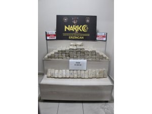 Erzincan’da 42,5 kilogram eroin ele geçirildi