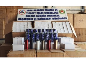 Çankırı’da 33 bin 400 adet kaçak termos bardak yakalandı