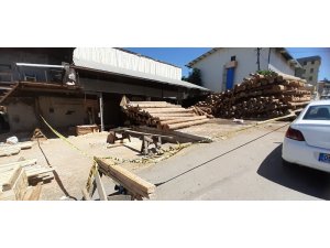 Tomrukların altında kalan adam can verdi