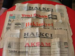 Mirastan 50 yıl öncesinin gazeteleri çıktı