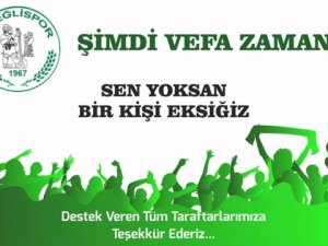 Ereğlililer ‘vefa’sını gösteriyor