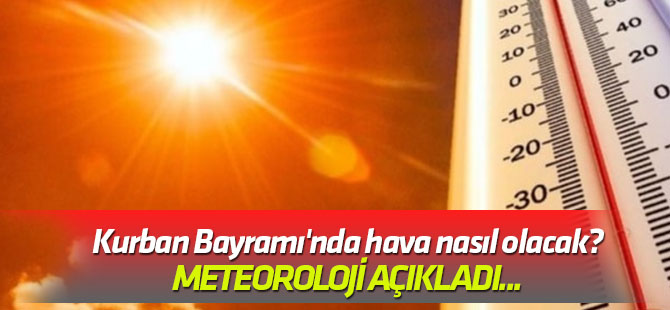 Meteoroloji açıkladı... Kurban Bayramı'nda hava nasıl olacak?