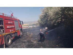 Bingöl’de bahçe yangını