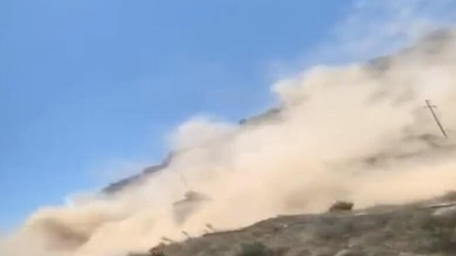 Heyelan anı... Denizli’de deprem sonrası ürküten görüntü