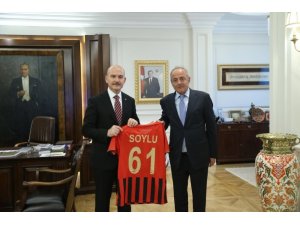 Gençlerbirliği’nden, İçişleri Bakanı Süleyman Soylu’ya ziyaret