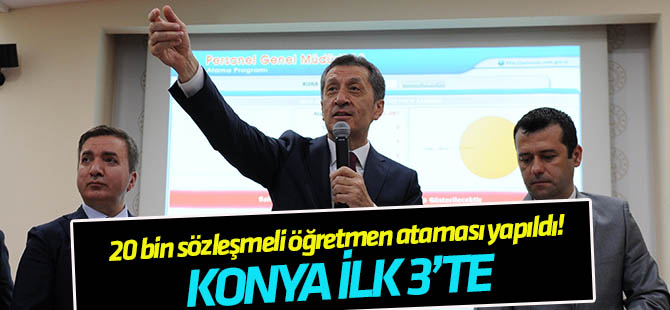 20 bin sözleşmeli öğretmen ataması yapıldı! Konya ilk 3'te