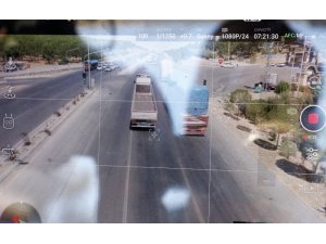 Kahramanmaraş’ta ’drone’lu bayram trafiği denetimi