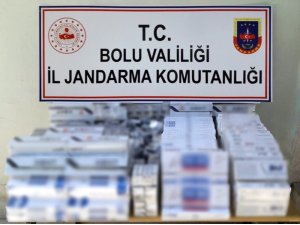 Bolu’da bin 272 paket kaçak sigara ele geçirildi