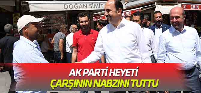 AK Parti heyeti çarşının nabzını tuttu