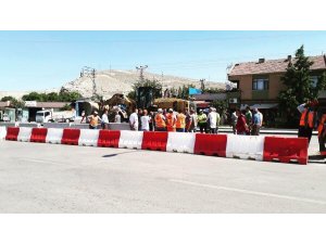 Çayırhan’da sanayi çıkışının kapanmasına esnaftan tepki