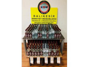 Balıkesir’de sahte içki operasyonu