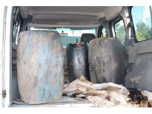 Kuyudan ham petrol çalarken yakalandı