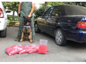 Mersin’de 72 bin 500 adet extacy hap ele geçirildi