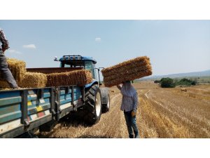 Balya işçilerinin bunaltıcı sıcakta zorlu sınavı