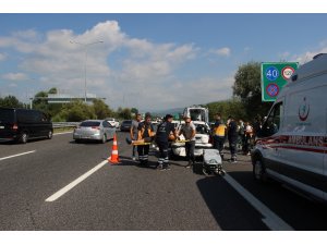 TEM Otoyolunda kazalar nedeniyle trafik durma noktasına geldi