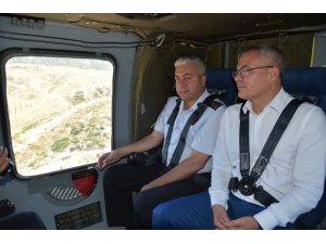 Manisa’da bayram trafiğine havadan denetim