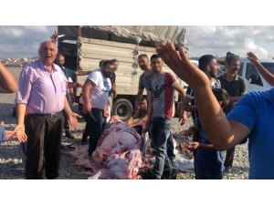 Göztepe’de kaçak kurban kesimi yapanlara zabıta müdahalesi