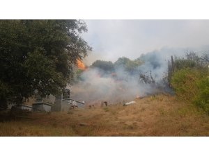 Samanadağ’da çıkan yangın korkuttu