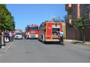 Bahçede çıkan yangın, mahalleyi ayağa kaldırdı