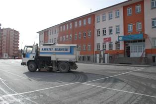 Eğitim kurumlarında temizlik çalışmalarına devam