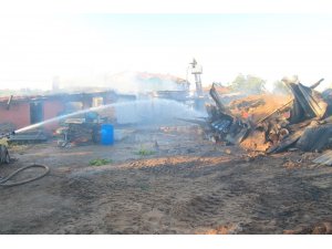 Edirne’de yangında 3 ev kül oldu